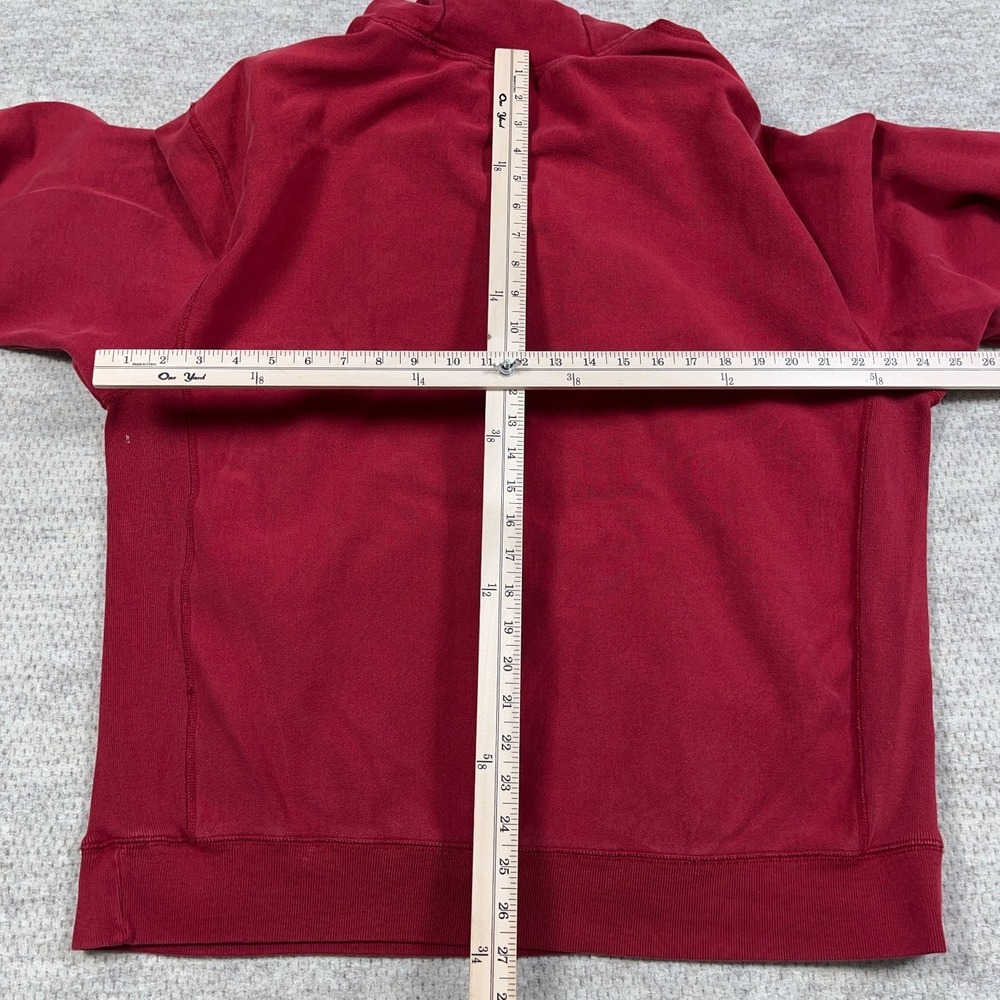 Vintage Y2K Gap Hoodie Men XL Red Gray Sweatshirt Sweater Spell Out 2000s - Picture 7 of 12